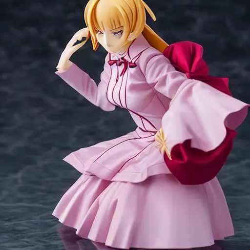 Image similar to beatrice from umineko no naku koro ni, actionfigure, product shoot, studio lighting