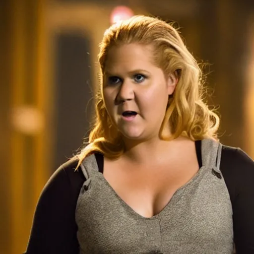 Prompt: movie still of Amy Schumer as 007 in Skyfall, 4k