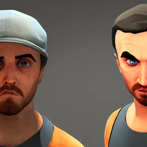 Image similar to Jesse Pinkman in Team Fortress 2, Realistic, 4k