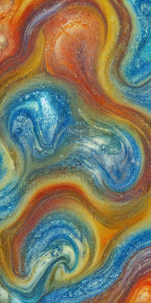 Prompt: beautiful liquid marble texture with big oil bubbles and twirls. harmonic dichromatic tones coloured abstraction. ultradetailed realistic art