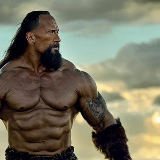 Dwayne Johnson as viking , film still | Stable Diffusion | OpenArt