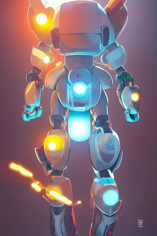 Image similar to metabots medabots medarotto medarot robot minimalist comics, behance hd by jesper ejsing, by rhads, makoto shinkai and lois van baarle, ilya kuvshinov, rossdraws global illumination ray tracing hdr radiating a glowing aura