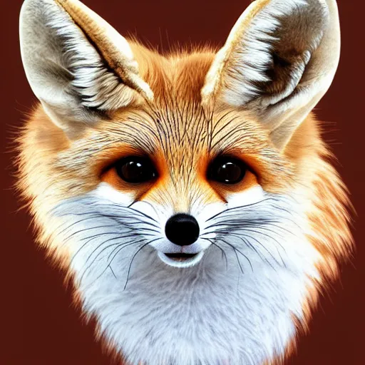 Image similar to david tenant as a fennec fox, digital art