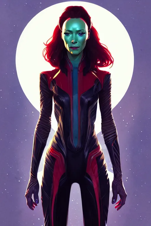 Prompt: a portrait of mantis from guardians of the galaxy, fantasy, sharp focus, intricate, elegant, digital painting, artstation, matte, highly detailed, concept art, illustration, ambient lighting, art by ilya kuvshinov, artgerm, alphonse mucha, and greg rutkowski