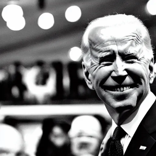 Image similar to “ joe biden trapped in a black and white picture of the july 4 th ball ”