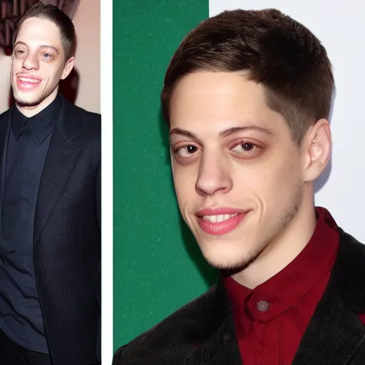 Image similar to pete davidson is green and sweet