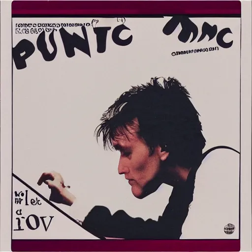 Prompt: Liam Howlett writing music for piano concerto, vinyl cover from 1988