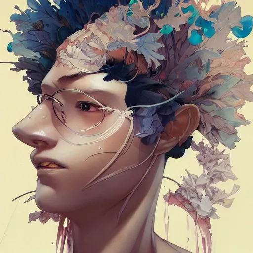 Image similar to prompt : evangeleon portrait soft light painted by james jean and katsuhiro otomo and erik jones, inspired by evangeleon anime, smooth face feature, intricate oil painting, high detail illustration, sharp high detail, manga and anime 1 9 9 9