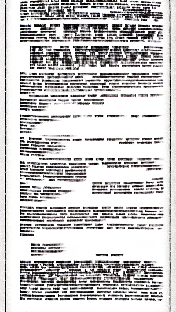 Prompt: a grainy and distorted xerox of a classified scientific government document detailing a mechanism that will be used to open a portal to a higher dimension. There are graphs and charts and diagrams illustrating the machine and redacted text. distortion bad copy print photorealistic photorealism realistic textures sharpened x-files fringe mystery sci-fi cinematic detailed texture hyperdetailed CIA agency NSA DOD government seal redacted continuous feed paper smooth, sharp focus, illustration, from Metal Gear, by Ruan Jia and Mandy Jurgens and Greg Rutkowski and Artgerm and William-Adolphe Bouguerea and artgerm