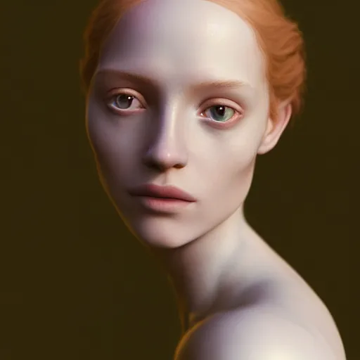 Image similar to photographic portrait of a stunningly beautiful english renaissance female in soft dreamy light at sunset, beside the river, soft focus, contemporary fashion shoot, in a denis villeneuve and tim burton movie, by edward robert hughes, annie leibovitz and steve mccurry, david lazar, jimmy nelsson, extremely detailed, breathtaking, hyperrealistic, perfect face, octane render