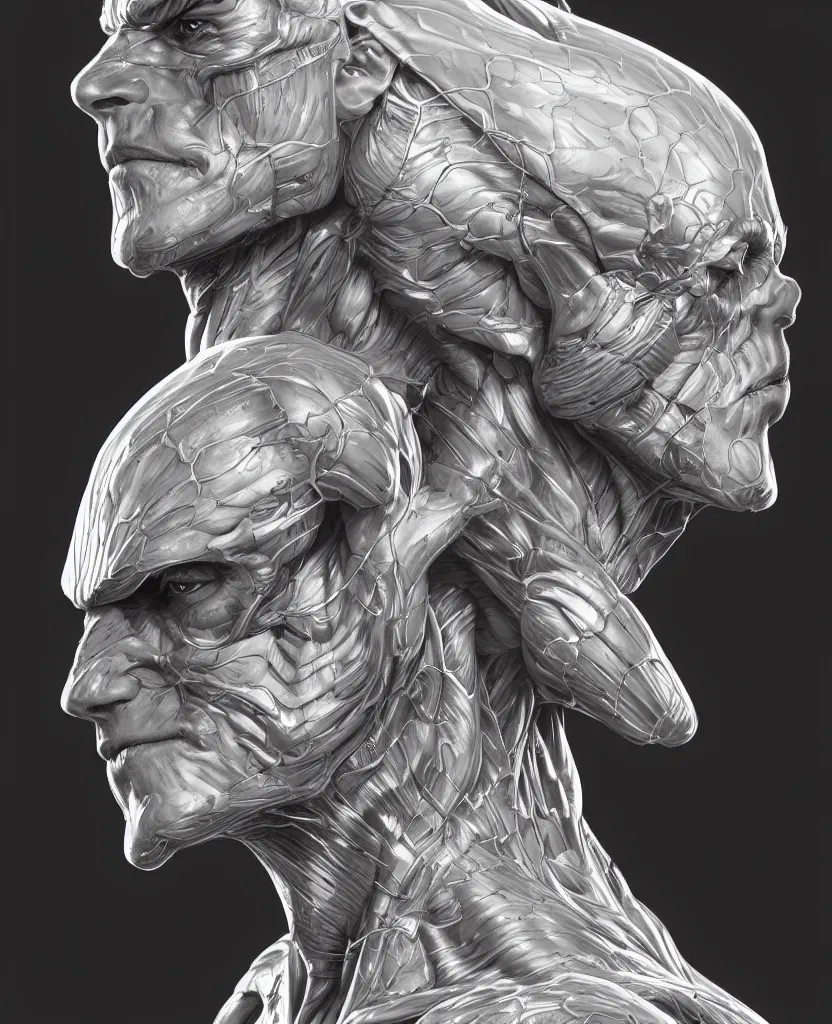 Prompt: a biologic man 4 1 6 0 by artgerm and ernt haeckel trending on artstation