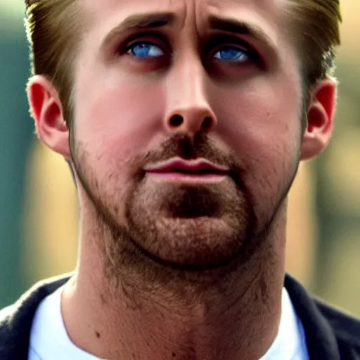 Image similar to ryan gosling, surprised, mouth open