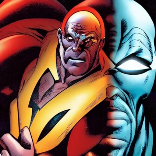 Image similar to jk simmons as omni - man, invincible, image comics, movie, photography,