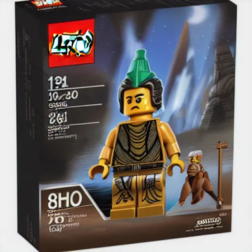 Image similar to very detailed ashoka tano lego set, soft lighting