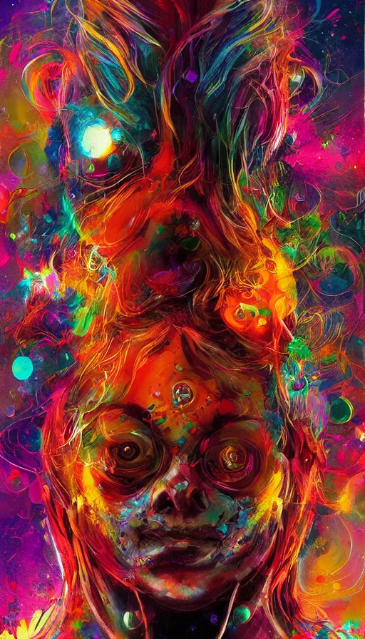 Image similar to psytrance artwork, by sam spratt