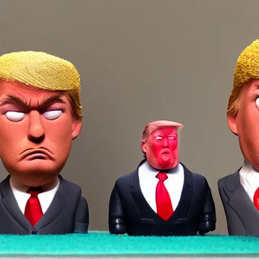 Prompt: claymation trump