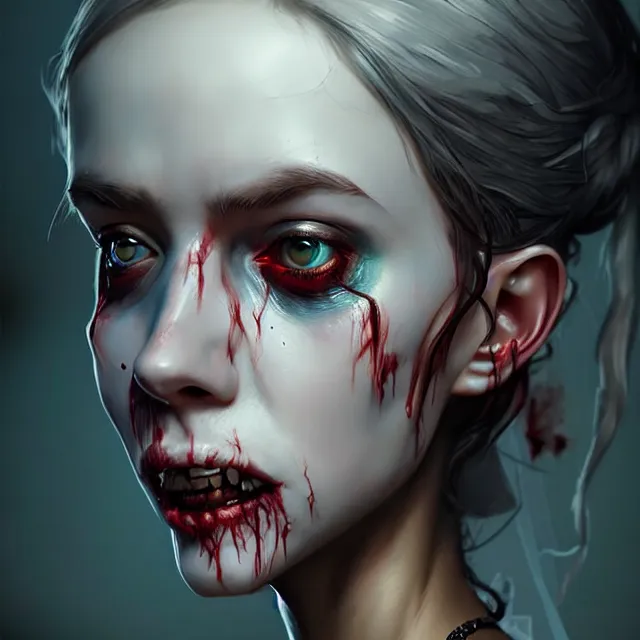 Prompt: epic professional digital art of 🧟‍♀️👰‍♀️🥰,best on artstation, cgsociety, wlop, Behance, pixiv, astonishing, impressive, outstanding, epic, cinematic, stunning, gorgeous, concept artwork, much detail, much wow, masterpiece.