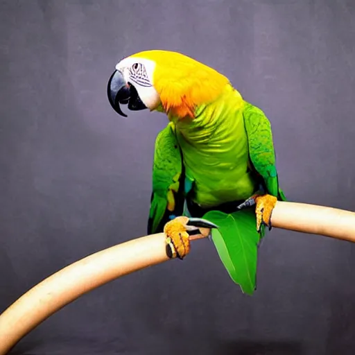 Image similar to a parrot - cat - hybrid, animal photography