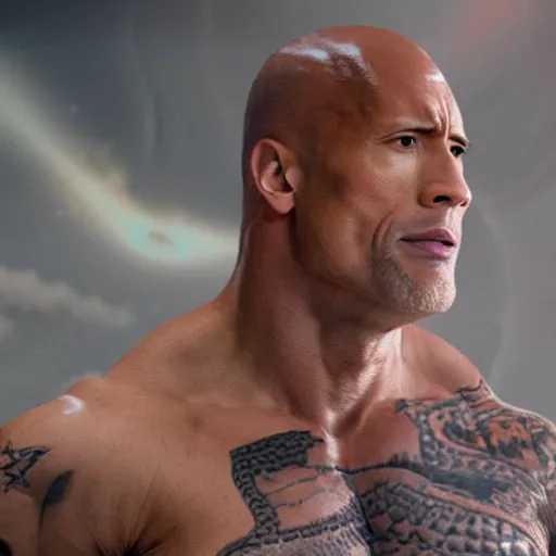 Image similar to star fleet admiral dwayne the rock johnson