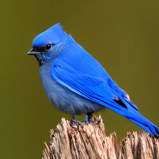 Prompt: an evil bluebird