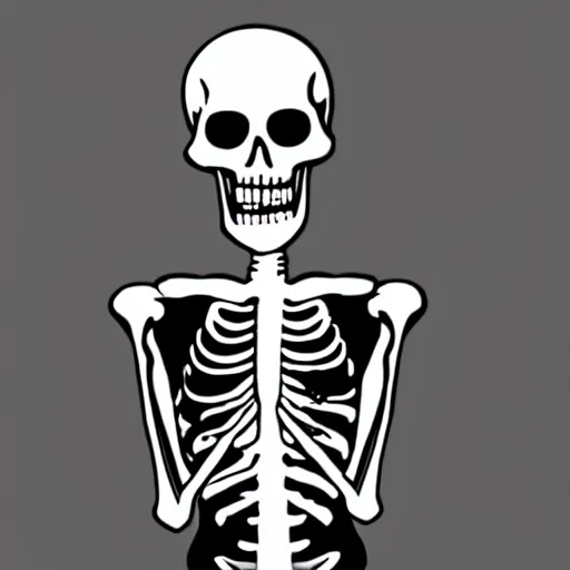 Image similar to skeleton smoking, black background, noir style