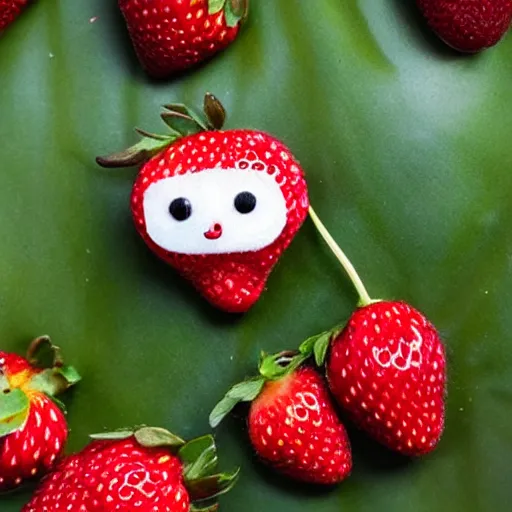 Image similar to adorable strawberry critter