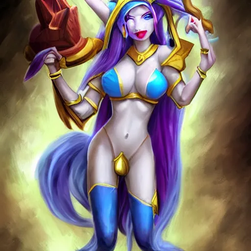 Prompt: Soraka from league of legends as my wife
