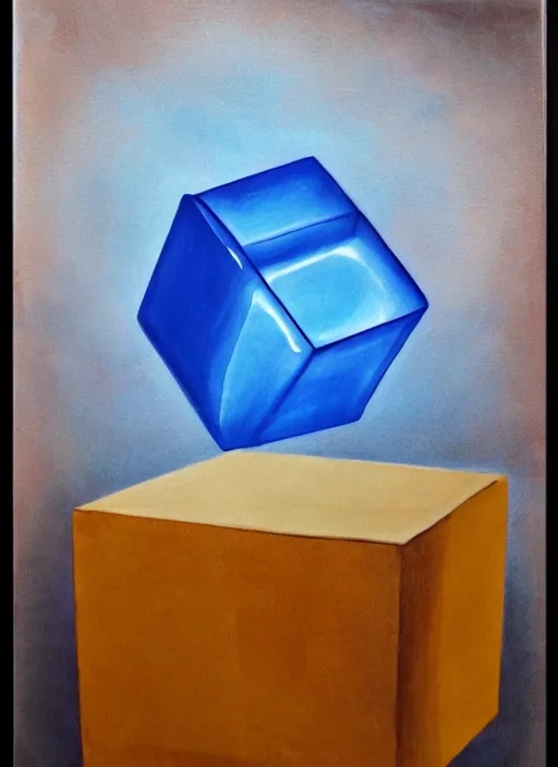 Prompt: realistic portrait of a elemental rubic's cube on a mystic groove, clearcore, clean