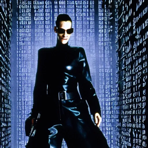 Prompt: cate blanchett in the matrix (1999) in 4k