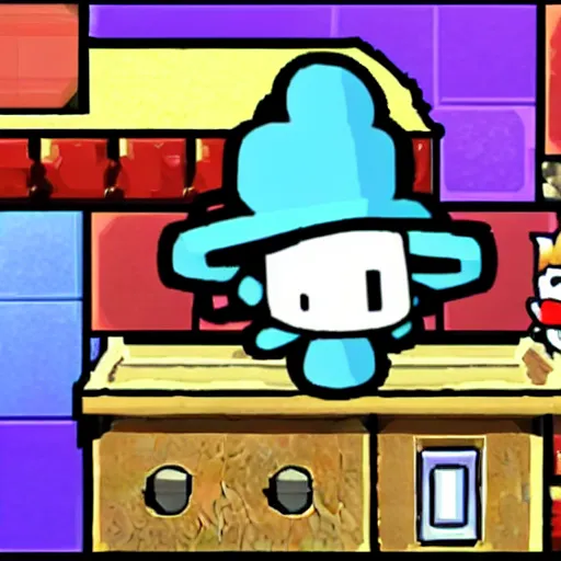 Image similar to paper mario style binding of isaac