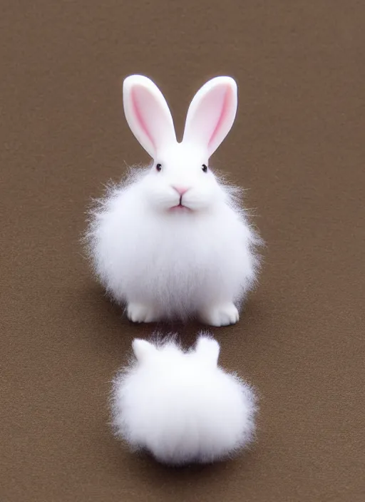 Prompt: 80mm resin detailed miniature of fluffy rabbit, Product Introduction Photos, 4K, Full body, simple background