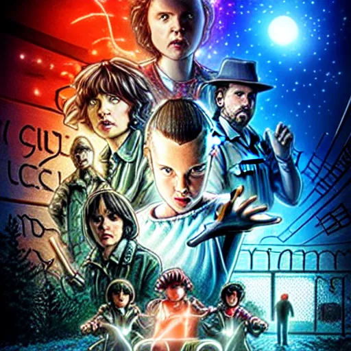 futuristic stranger things, 8k ultra hd, hyper detailed | Stable ...