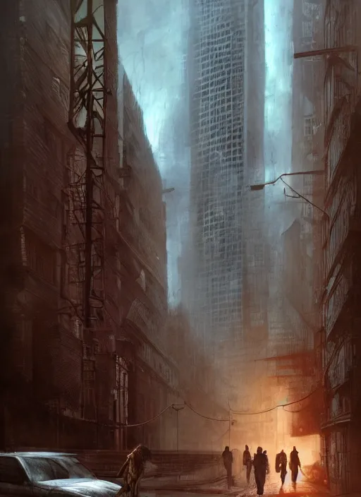 Prompt: 8 k concept art from the modern urban supernatural thriller anthology series'on things unspoken ', by david mattingly and samuel araya and michael whelan and dave mckean and richard corben. realistic matte painting with photorealistic hdr volumetric lighting. composition and layout inspired by brendon burton.