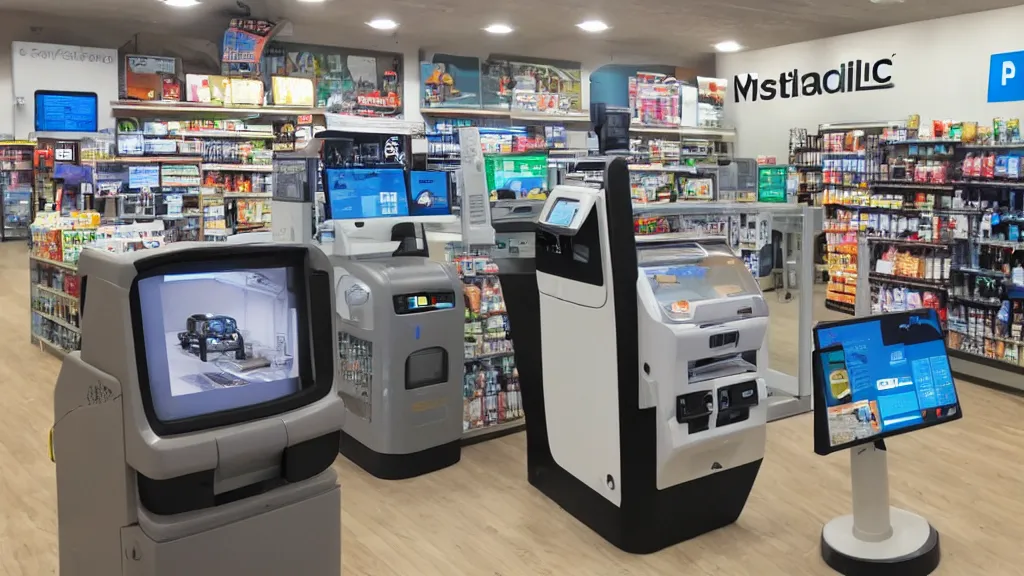 Image similar to instax efficacious convenience store robo - cashier