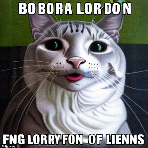 Prompt: lord of the rings boromir as a cat