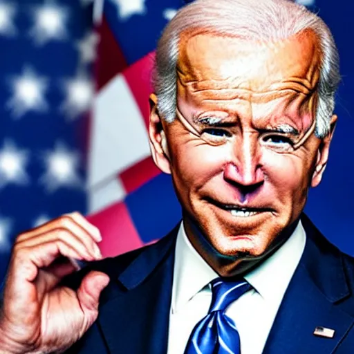 Image similar to Joe Biden doing dab, professional photography