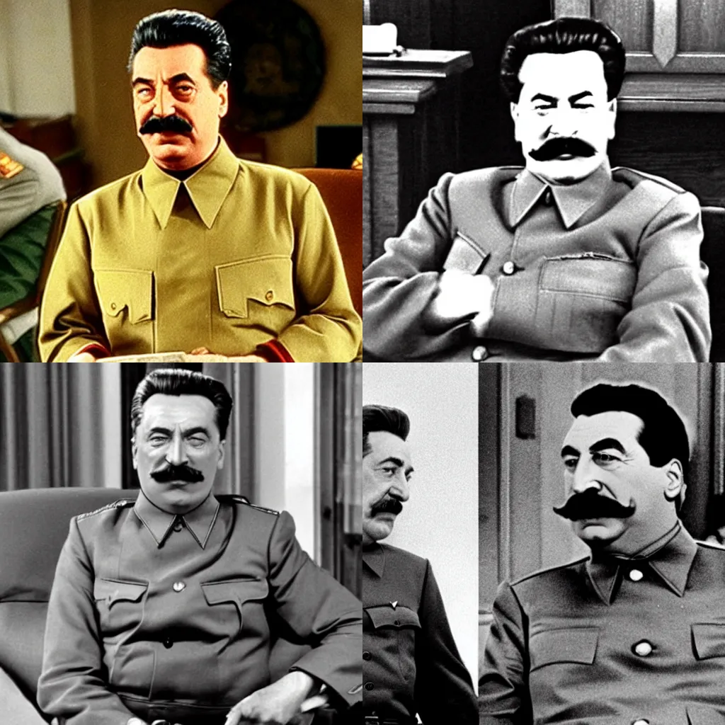 Prompt: Stalin in an episode of Seinfeld