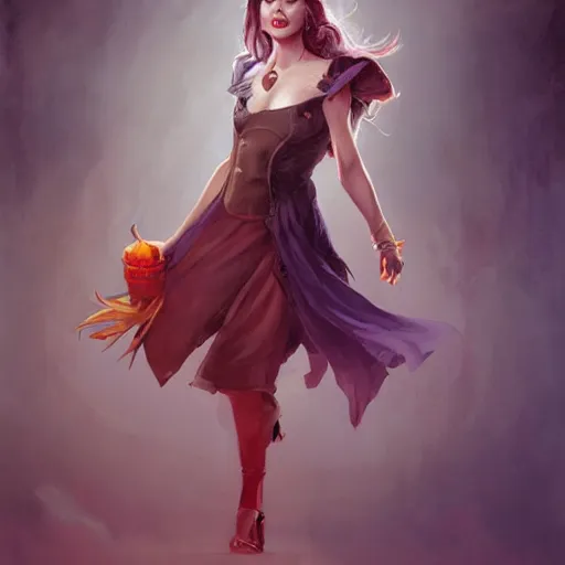 Prompt: realistic, full body portrait, skimpy dress, female mad hatter, by Jordan Grimmer and greg rutkowski, crisp lines and color,