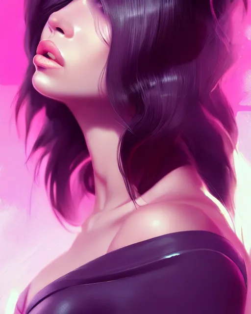 Image similar to portrait of a beautiful adriana lima, art by lois van baarle and ross tran and sam yang and ilya kuvshinov and guweiz, digital art, high detail, sharp focus, unreal engine 5, trending on artstation, deviantart, pinterest, victorias secret, 4 k uhd image