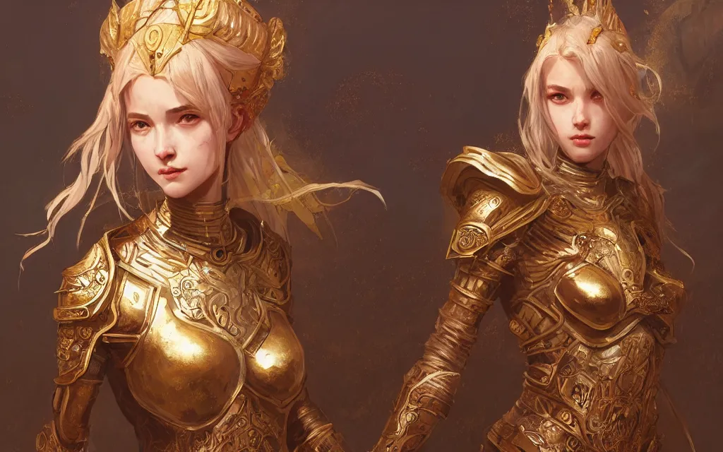 Prompt: portrait knights of zodiac girl, rose golden color armor, in ruined agora of athens, ssci - fi and fantasy, intricate and very very beautiful and elegant, highly detailed, digital painting, artstation, concept art, frostbite engine, smooth and sharp focus, illustration, art by tian zi and wlop and alphonse mucha