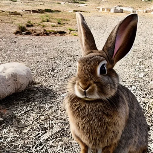 Image similar to a rabbit playing geoguessr