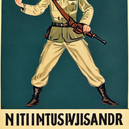 Image similar to ww 2 german soldier propaganda poster, intricate