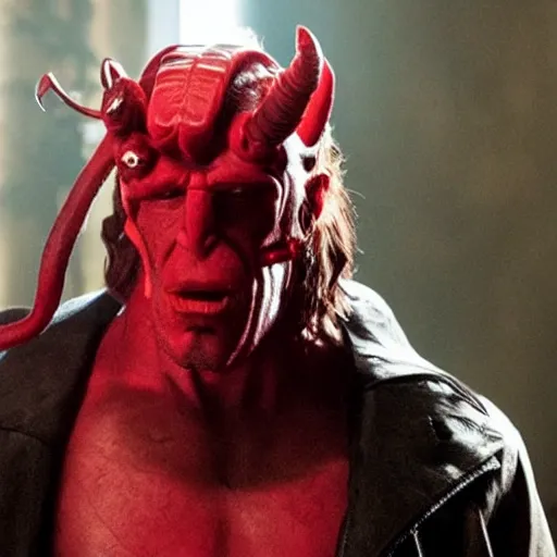 Image similar to twizzlers!! hellboy, movie still