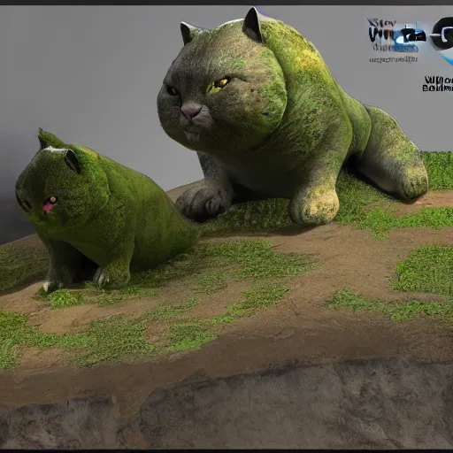 Image similar to render of worlds fattest cat unreal engine