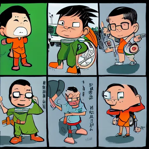 Image similar to a character by sonny liew