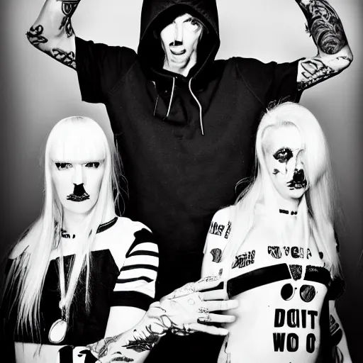 Image similar to die antwoord