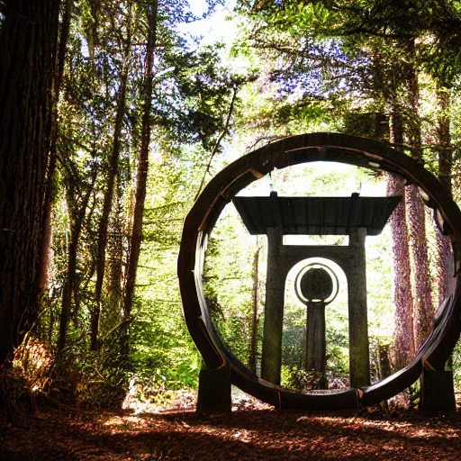 Image similar to stargate portal in the woods