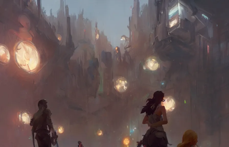 Image similar to greg manchess concept art of a the chromespork dimension, key visual, ambient lighting, highly detailed, digital painting, artstation, concept art, sharp focus, by makoto shinkai and akihiko yoshida and hidari and wlop and greg rutkowski