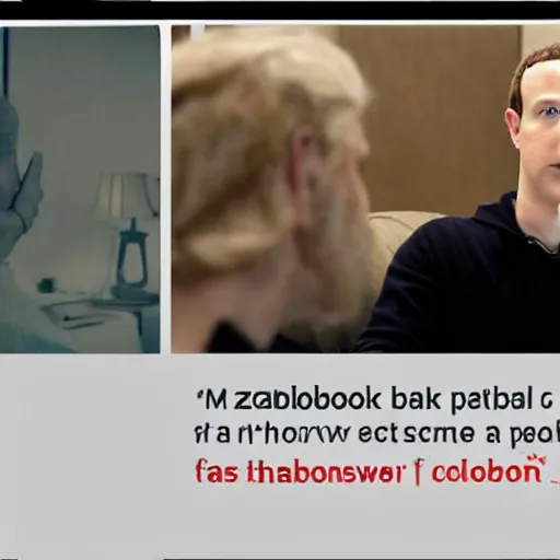 Image similar to Zuckerberg as a real actual human that can relate to people, movie still, cinematic Eastman 5384 film