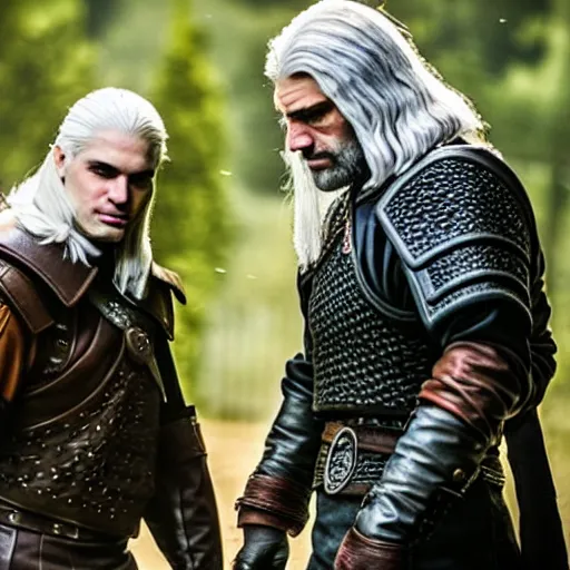 Prompt: anthony starr as geralt